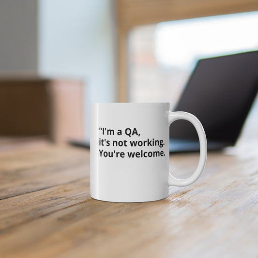 QA Tester – Office Wit Mug (11oz)